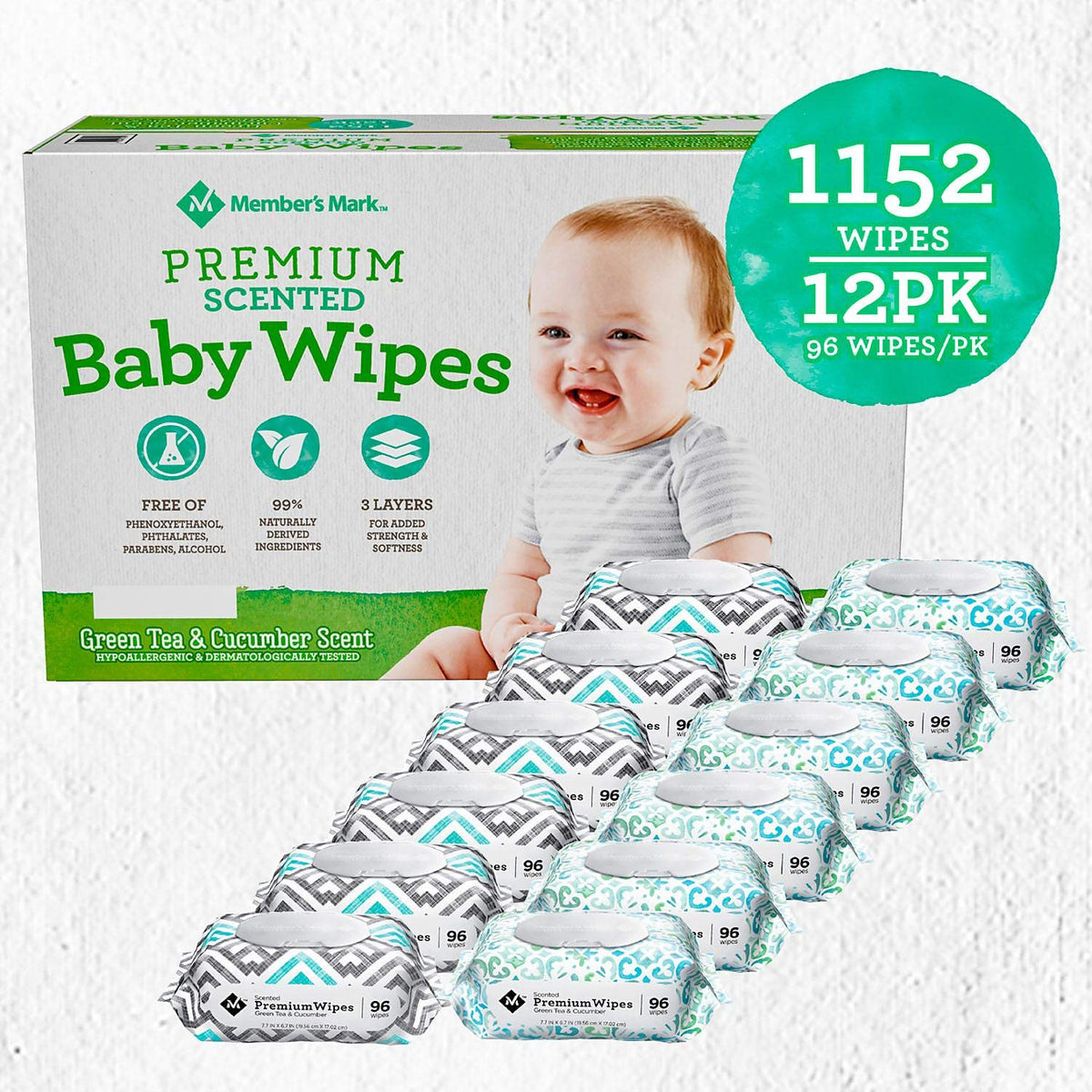Member's Mark Scented Baby Wipes (1000 ct.)