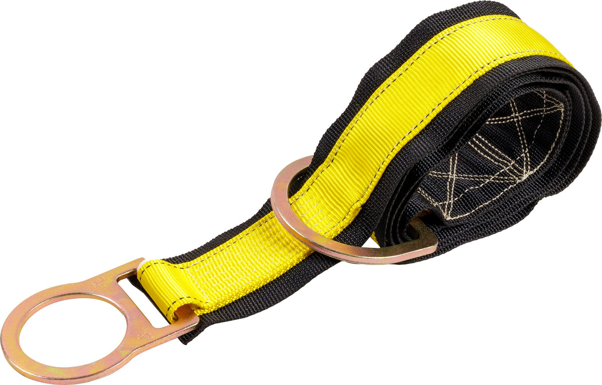 3-Pack 3 Ft Cross Arm Strap, 3" Wide Beam Straps Choker w/Large & Small D-Ring