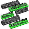 Magnetic Socket Organizer Holder Set For Tool Box Drawer, Toolbox Organization Including 1/4", 3/8" and 1/2" Drive