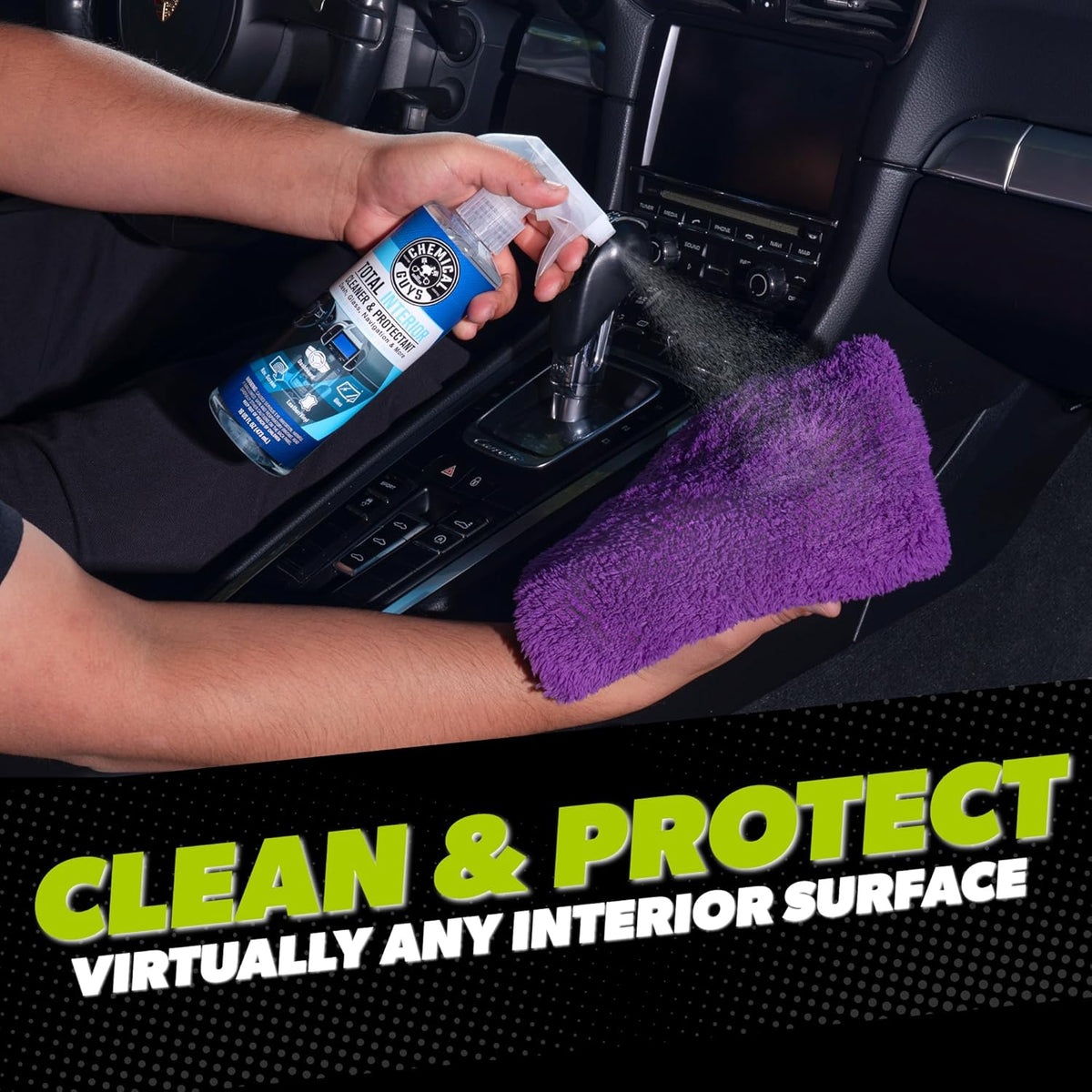 Car Wash And Interior Detailing Kit With Storage Bag Car Wash Soap, Wheel Cleaner, Interior Spray, Microfiber Towels