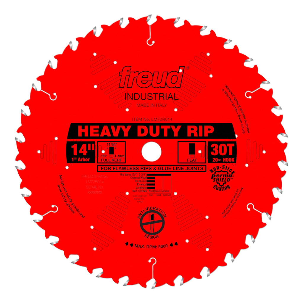 Freud LM72R014: 14" x 30T Heavy-Duty Rip Blade