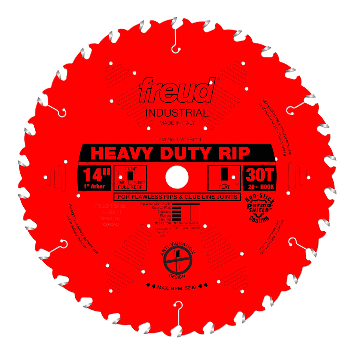 Freud LM72R014: 14" x 30T Heavy-Duty Rip Blade