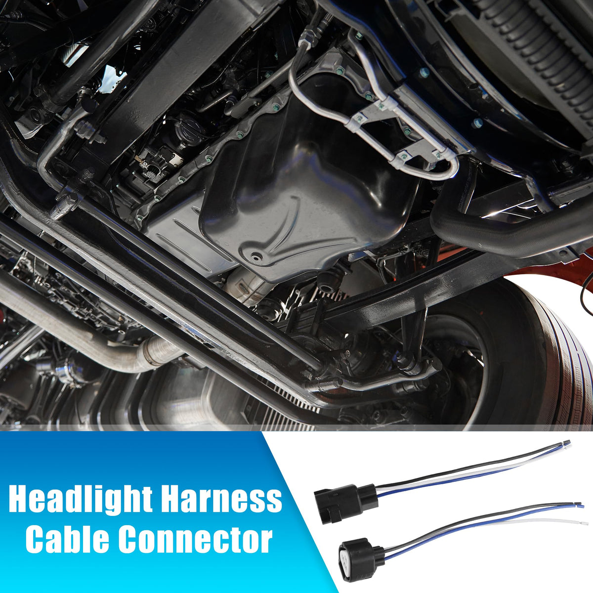 uxcell 1 Set 3 Pin Headlight Harness Connector for Toyota