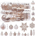 86PCS Christmas Tree Ornaments Clear Set