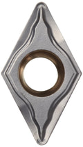 Sandvik Coromant DCMT 3(2.5)2-UM 1515 MTCVD Coated Solid Carbide T-Max U Turning Indexable Insert, 0.032" Nose Radius, 3/8" Inscribed Circle, UM Chip Breaker, 11 Insert, 0.156" Thick, Pack of 10