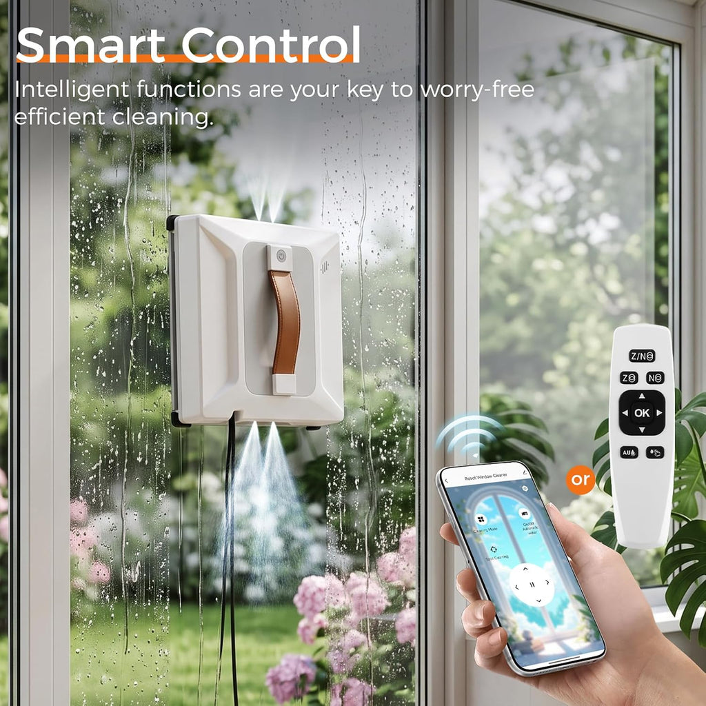 Automatic Window Cleaning Robot 3500Pa with APP and Remote Control