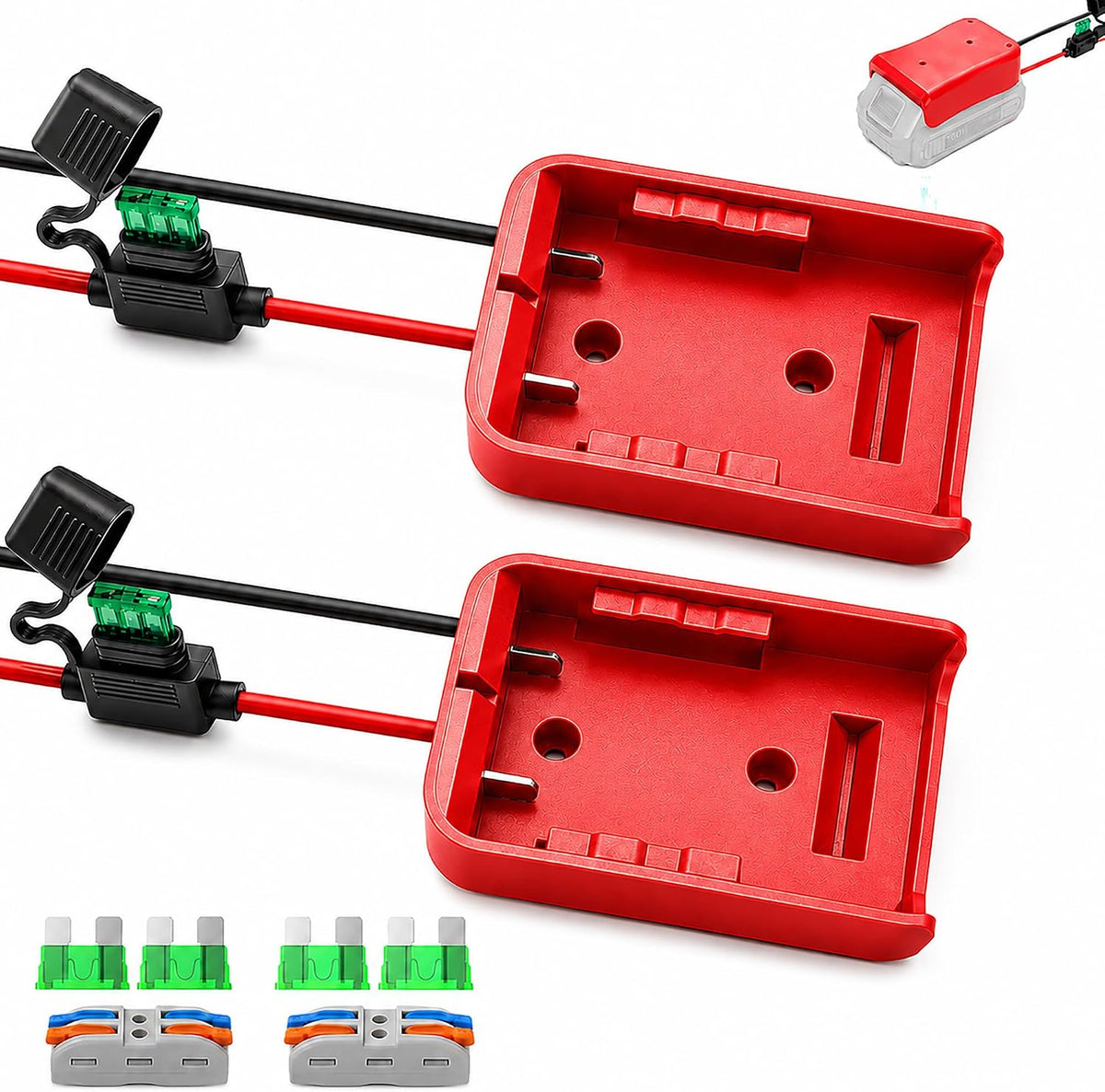 2 Pack Battery Adapter for Craftsman V20 Battery for Ride-On Cars