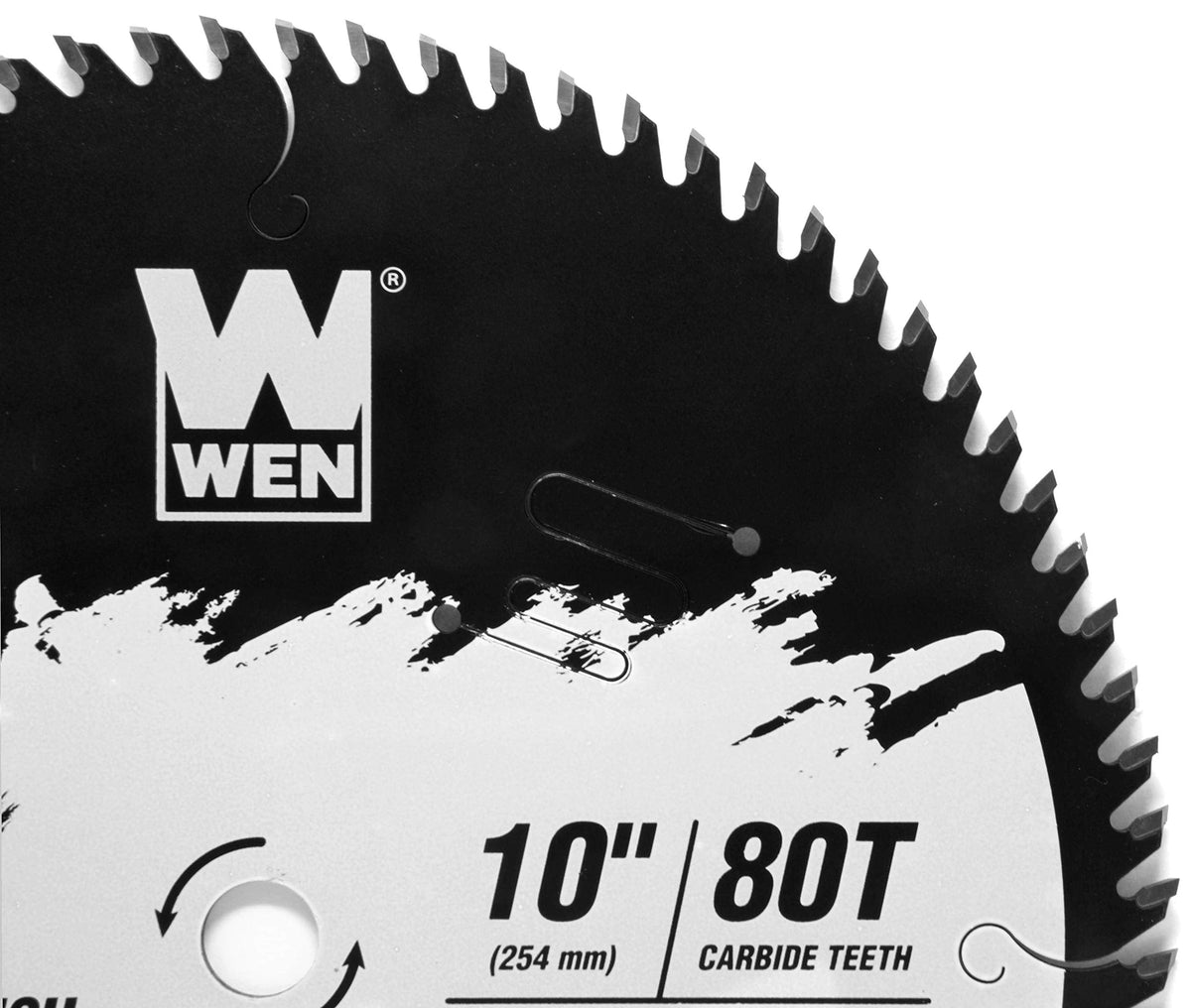 WEN BL1080C Apex 10-Inch 80-Tooth Carbide-Tipped Ultra-Fine-Finish Industrial-Grade Woodworking Saw Blade with Cool-Cut Coating, Black