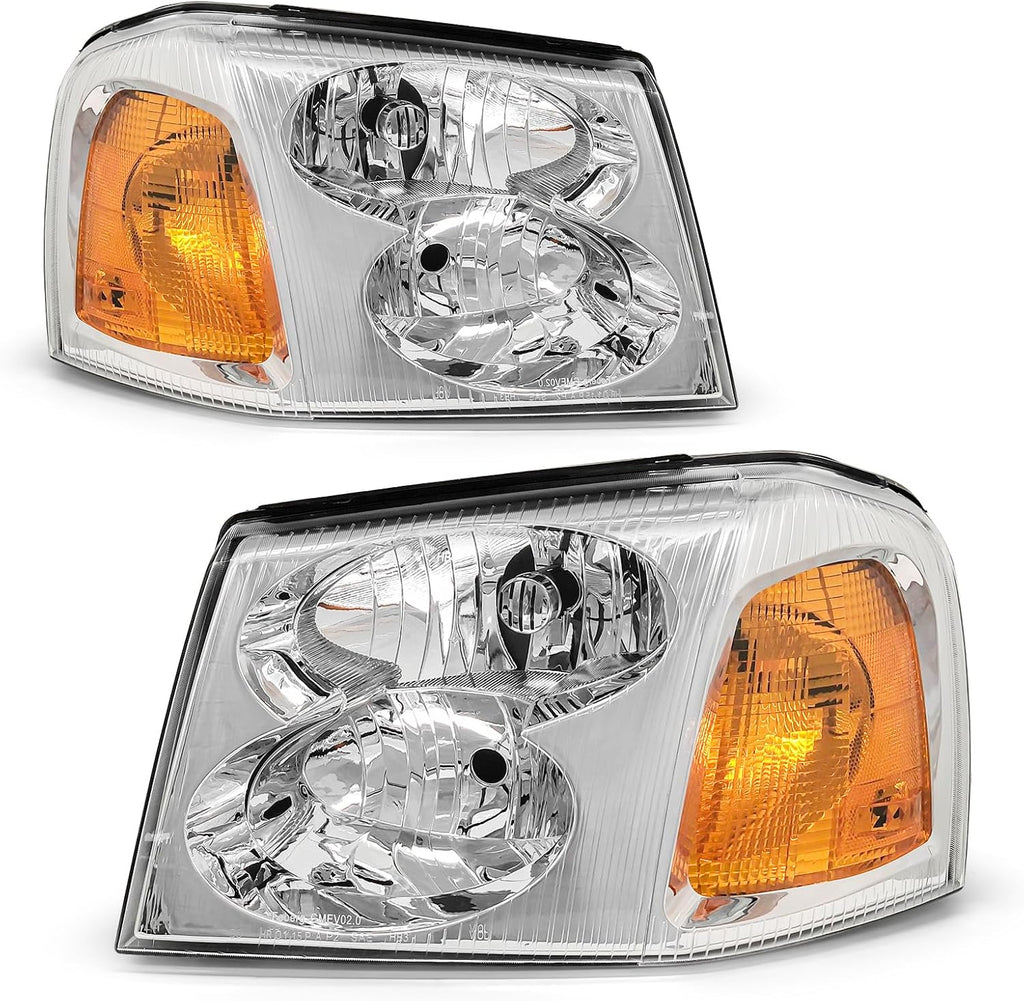 for 2002-2009 GMC Envoy Halogen Headlight W/O Bulbs