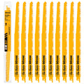 Wood Pruning Reciprocating Saw Blades, 12 Inch Pruning Blades for Reciprocating Saw, High Carbon Steel Reciprocal Saw Blades for Tree Trimming, Wood Cutting with Organizer Case (10 Pack/5TPI)