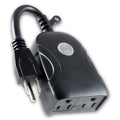 Outdoor Smart Plug, 2 Grounded Outlets, Black, 1 Pack | Outdoor Use, Weather Resistant, Simultaneous Outlet Control