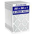 20x36x1 Air Filter MERV 8, AC Furnace Filters (6-Pack)