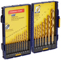 Irwin Tools 18-Piece Titanium Nitride Coated Turbomax Drill Bit Set with Pro Storage Case