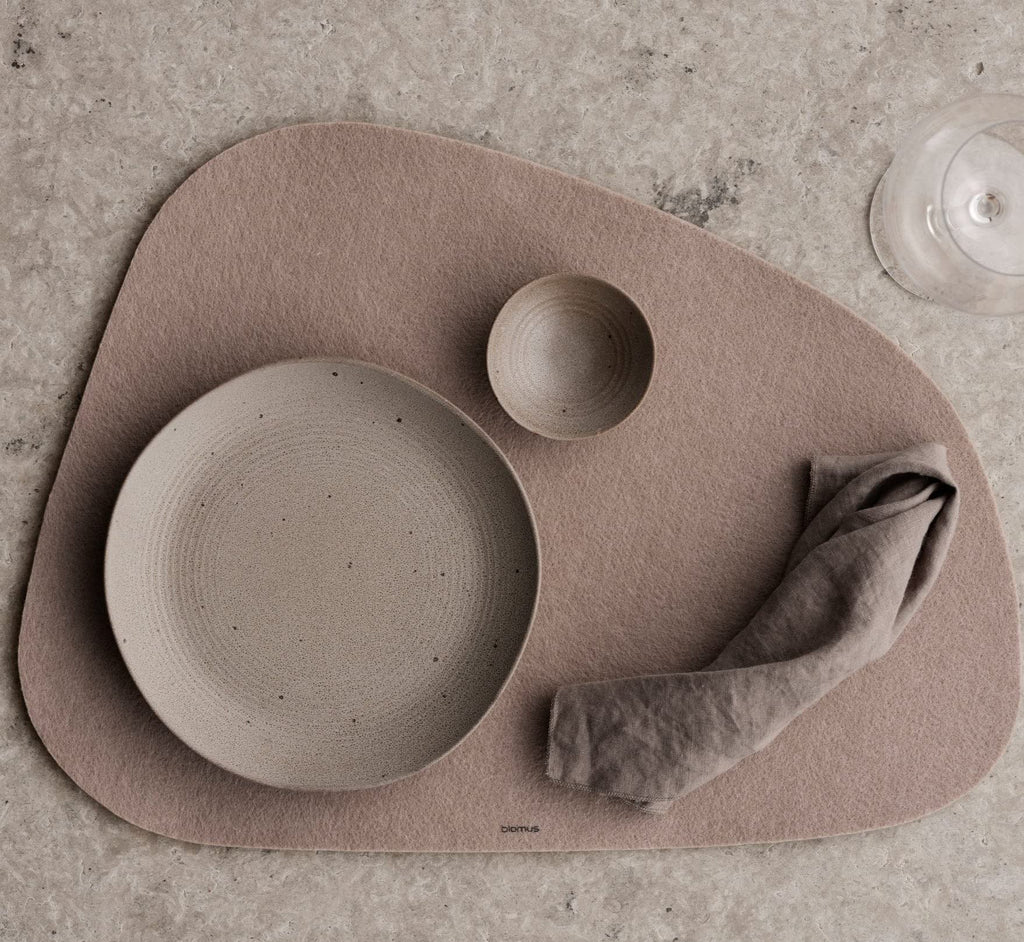 LAGONA Felt Placemat - Rustic Brown