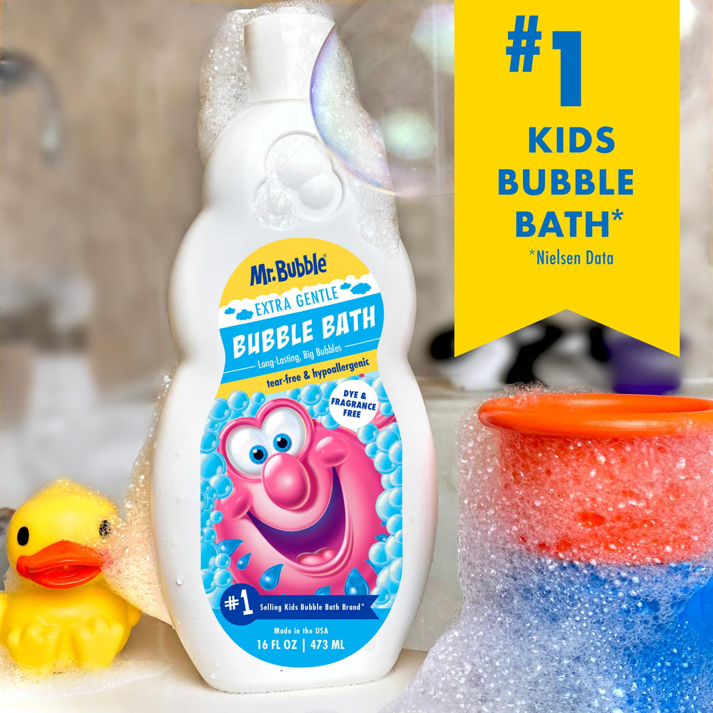 Extra Gentle Bubble Bath - Hypoallergenic, Tear Free Bubble Bath Solution Perfect for Sensitive Skin (Pack of 2