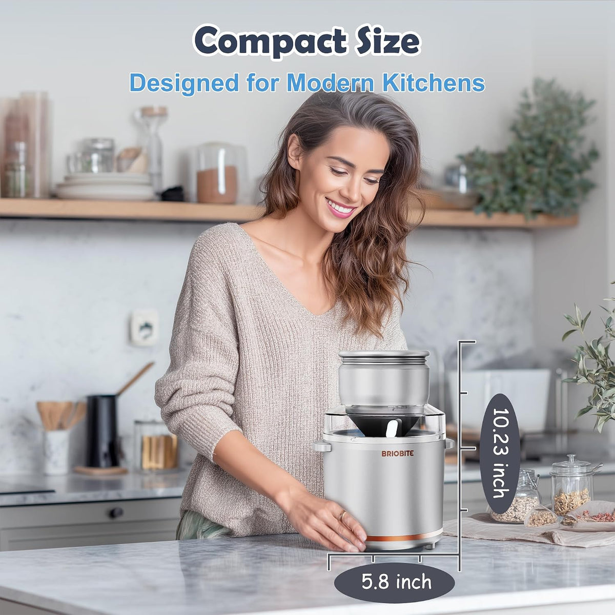 1.1 Quart Ice Cream Maker Machine,Silver
