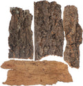 4Pcs Reptile Tree Bark Reptile Hides: Natural Wood Cork Bark Gecko Hide Small Climbing Barks Terrarium Decor Lizard