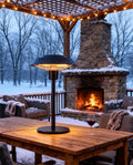 Electric Patio Heater, 1500W Portable Tabletop Infrared Heater with 3 Power Levels, IP55 Waterproof Outdoor Heater