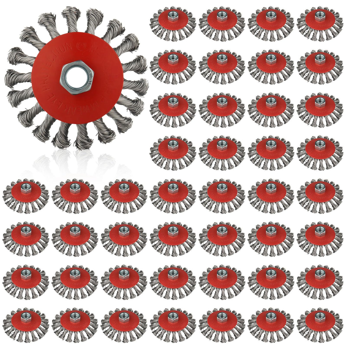 Rocaris 45 Pack 4 Inch Wire Wheel Brush for 4 1/2 Angle Grinder