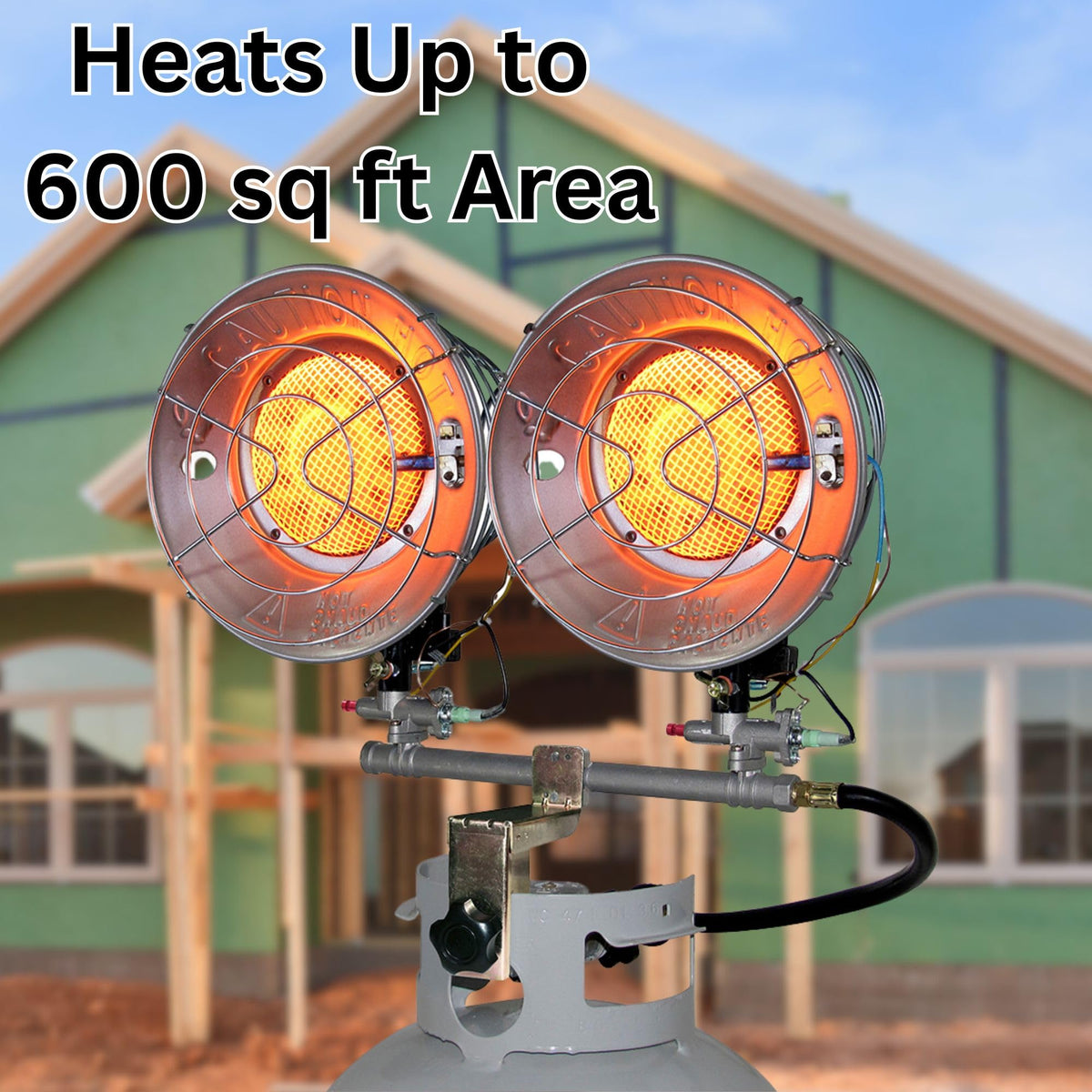 Reddy Heater Double Tank Top Propane Heater, 30000 BTUs, Outdoor - TT-30CSA