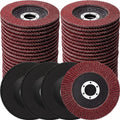 Landhoow 40 Pack Flap Discs 4 1/2 Inch for Angle Grinder 4.5 x 7/8 Inch Aluminum Oxide Sanding Grinding Wheels Grinding Discs Abrasives Flapper Wheel for Wood Metal Sanding (40,60,80,120 Grit)