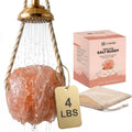 Himalayan Pink Salt Rock for Shower & Bath – Salt Buddy 4 lb Hanging Mineral Stone for Spa-Inspired Relaxation