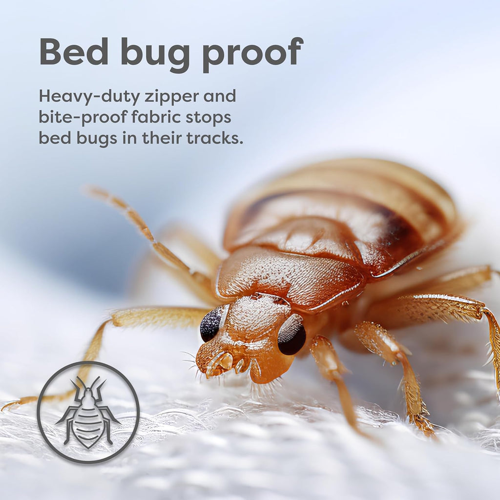 Mattress Encasement - Zippered Bed Bug Dust Mite Proof Hypoallergenic - Sleep Defense System - Twin XL - Waterproof
