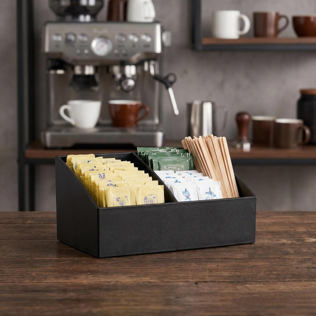 Sugar Packet Holder, Coffee Bar Tea Bag Organizer Box