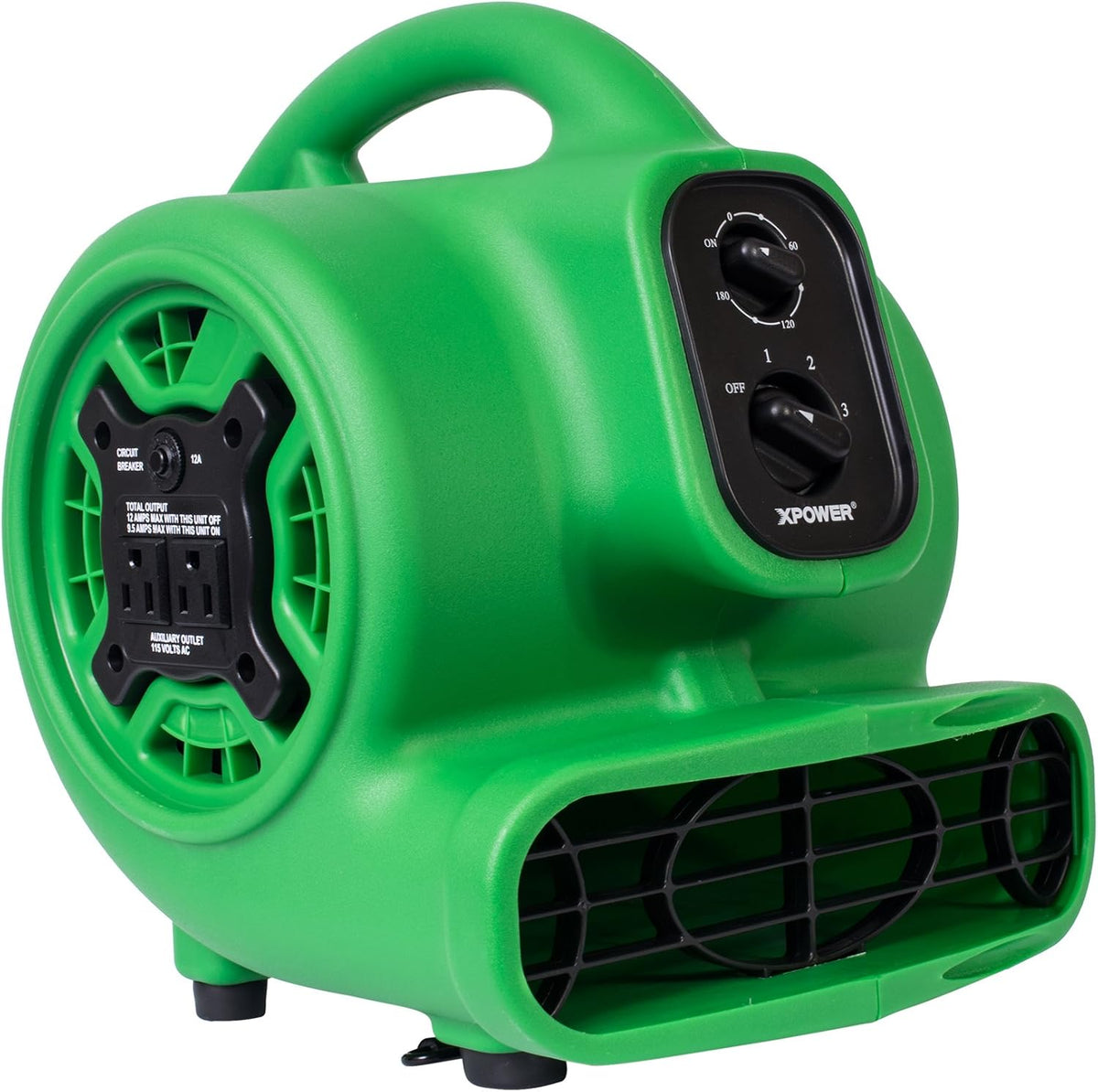P-230AT Mini Mighty 1/4 HP 925 CFM Centrifugal Air Mover, Carpet Dryer, Floor Fan, Blower, Stackable, Daisy Chain