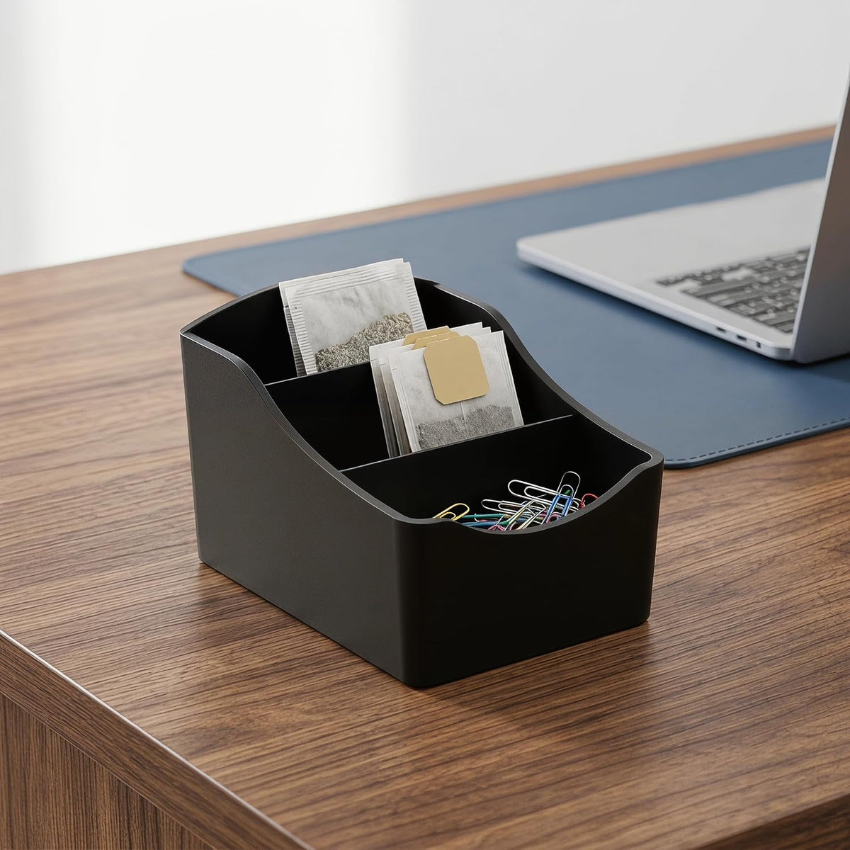 Black Sugar Packet Holder for Coffee Bar Drink Packet Organizer Tea Box