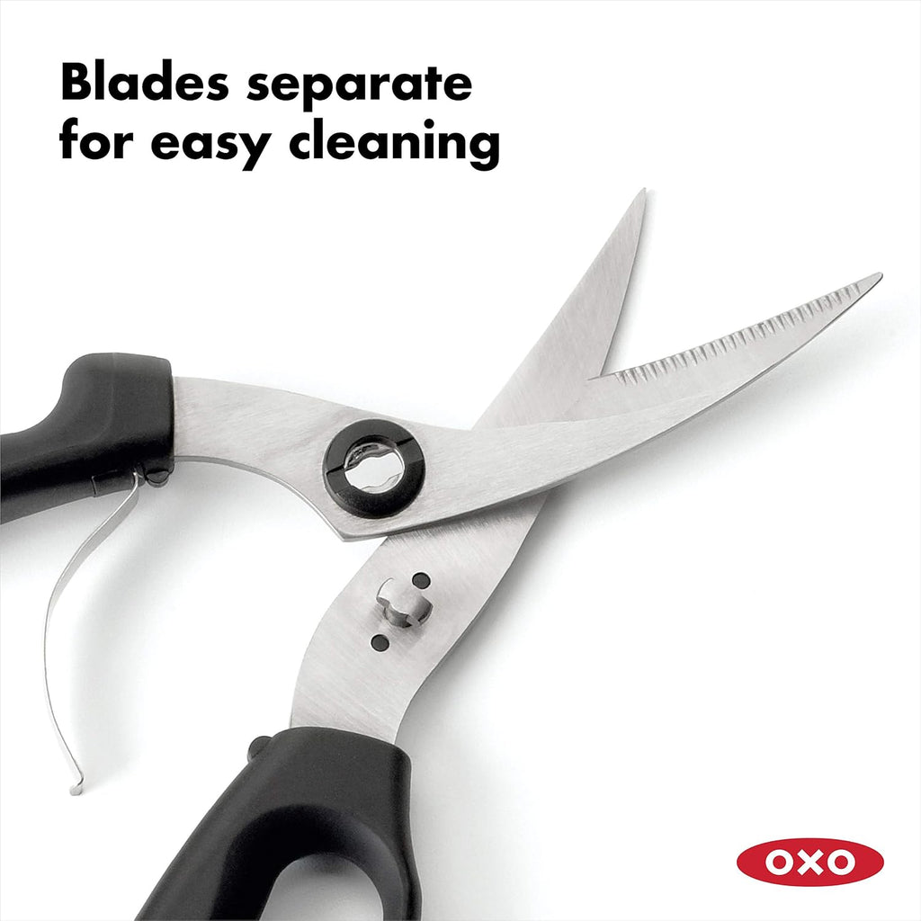 Good Grips Spring-Loaded Poultry Shears, Black
