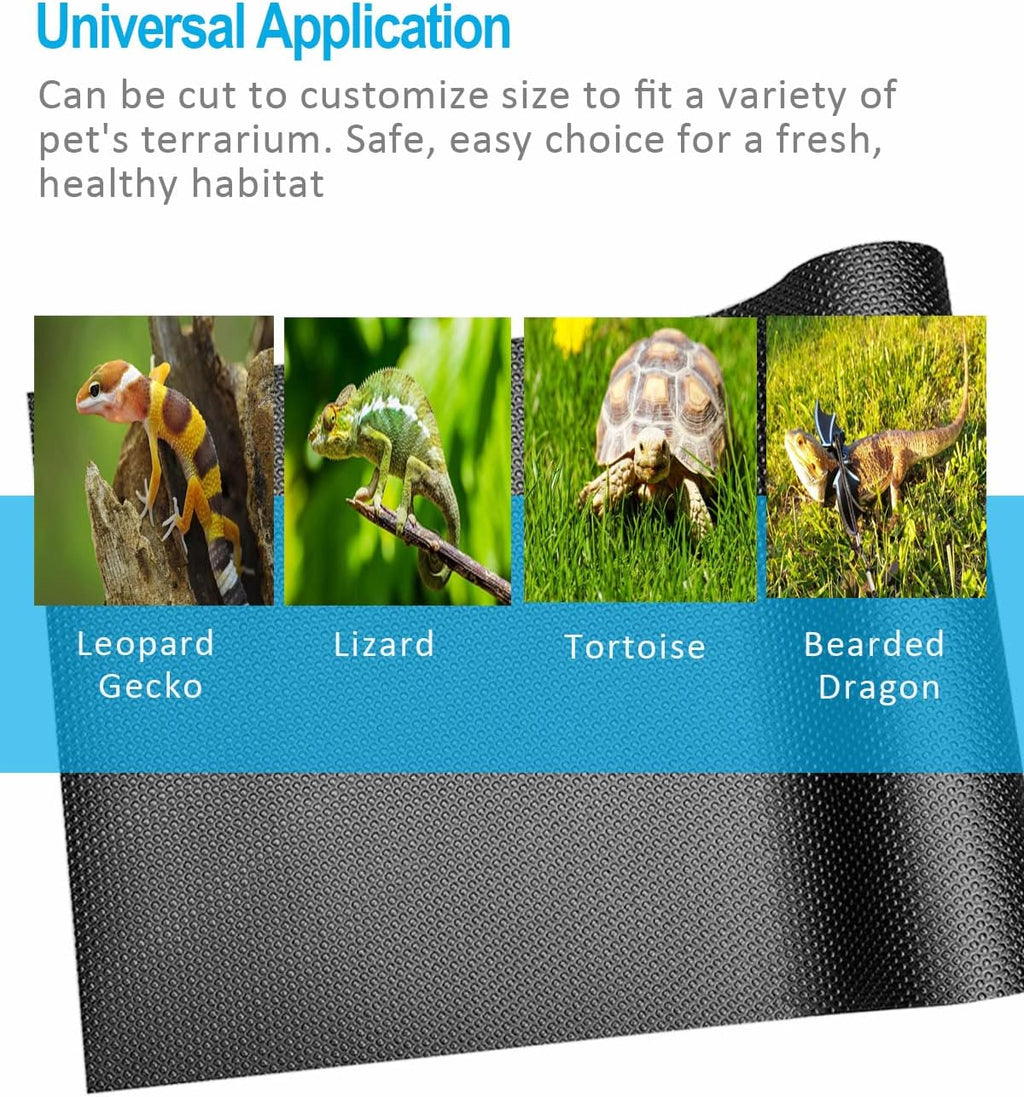 Bearded Dragon Tank Accessories, Reptile Terrarium Liner Substrate for Leopard Gecko, Snake, Lizard and Tortoise