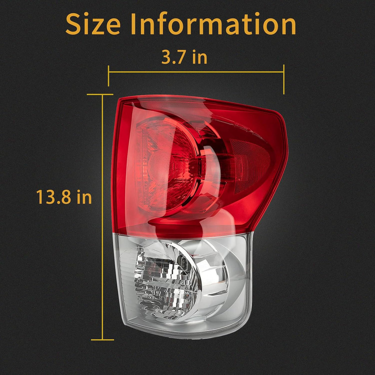Right Tail Light Assembly Compatible With Toyota Tundra 2007-2009