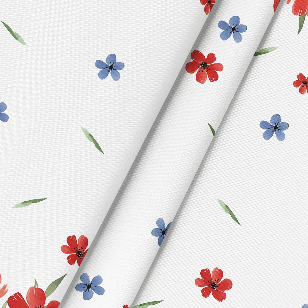 4th of July Tablecloth 60 x 84 Inch Rectangular Patriotic Poppy