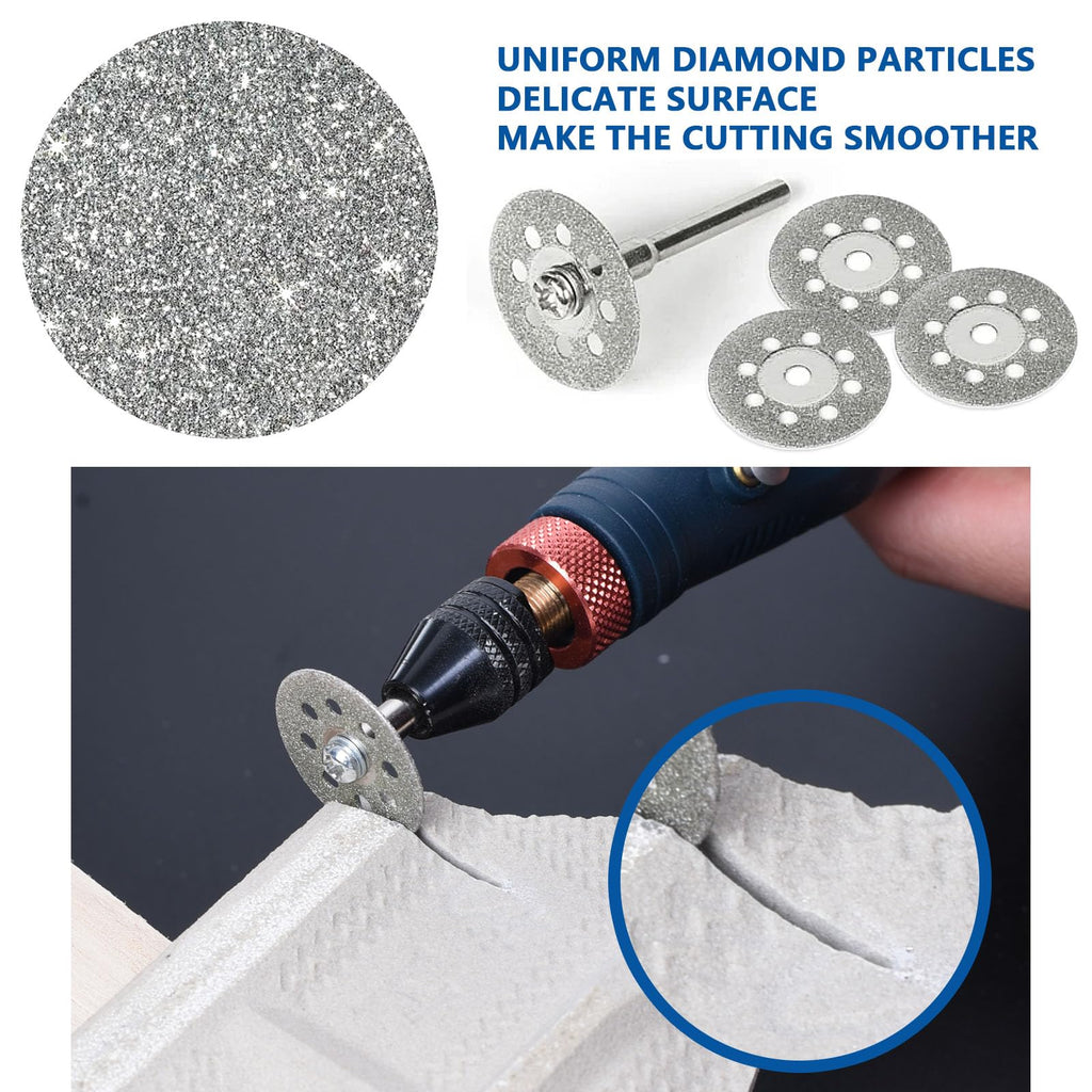 shengbenhao 20 22 25 30mm 40Pcs Diamond Cutting Wheel 545 for Dremel