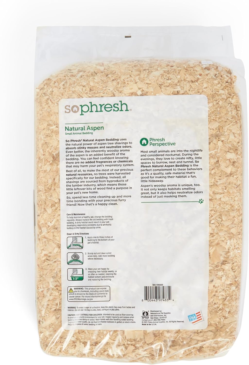 by Petco Natural Aspen Small Animal Bedding, 56.6 Liters (3456 cu. in.)