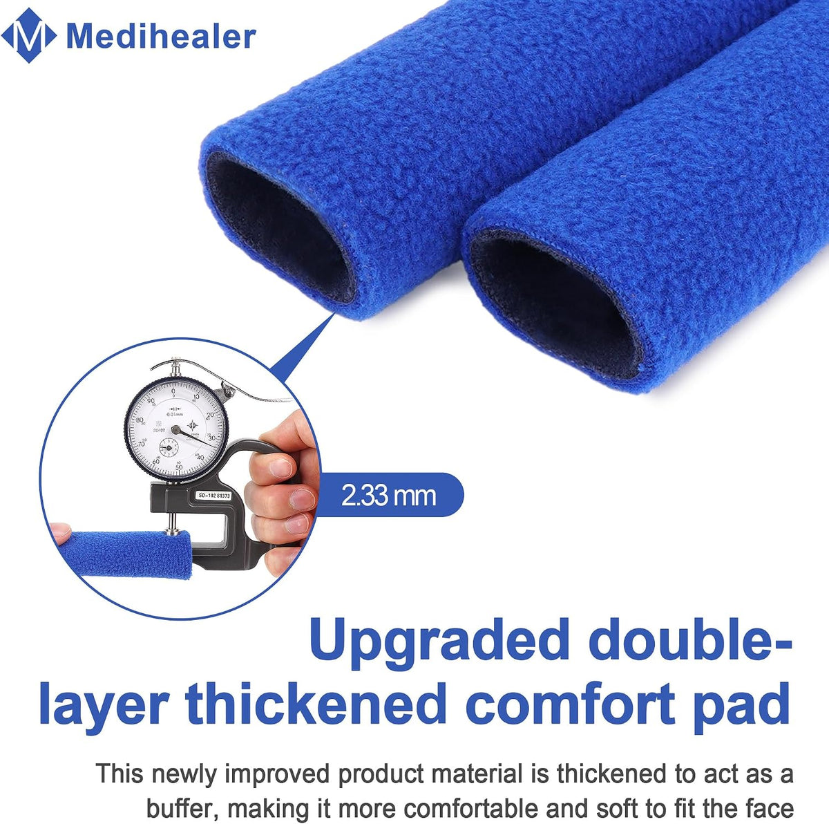 8 Pack CPAP Headgear Strap Covers, Universal and Reusable CPAP Strap Covers, Soft-Fleece Strap Pads for Reduce Red Marks, Great Value Kit Supplies by Medihealer