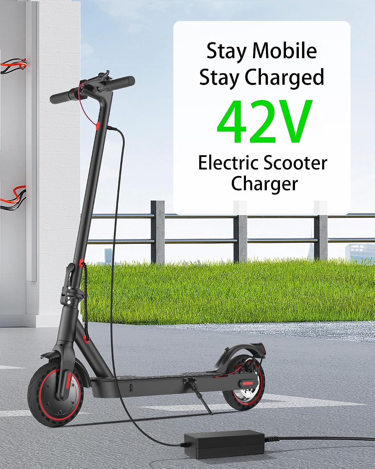 VHBW 42V 2A Charger for Hover-1 Alpha Journey Jive Highlander Scooters