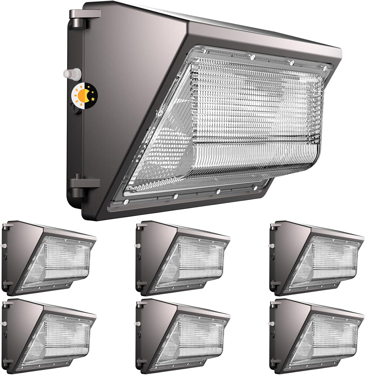 Lightdot 6 Pack 150W LED Wall Pack Lights, Outside Exterior Lighting