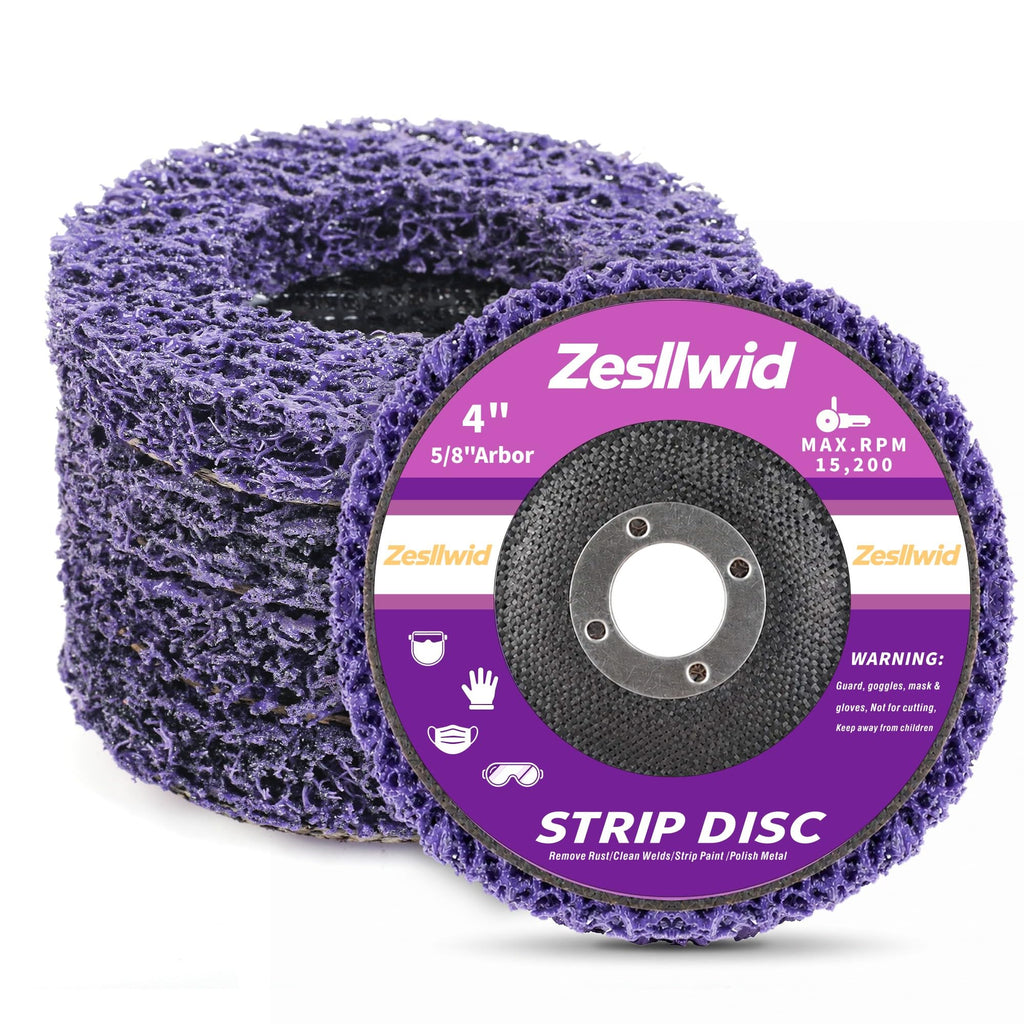 5 Pack 4" Strip Discs Rust Remover Paint Stripper for Angle Grinder
