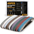 45 Pcs 1/2" × 12" Replacement Sharpening Belts for Work Sharp Knife