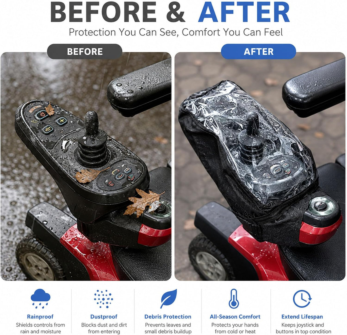 Mobility Scooter Control Panel Cover Compatible with Invacare Pronto M71Jr.