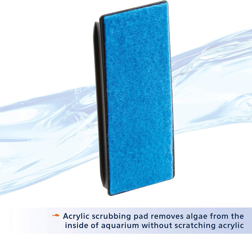 Aquarium Algae Scraper, Fish Tank Magnetic Glass Cleaner for Glass/Acrylic, Medium