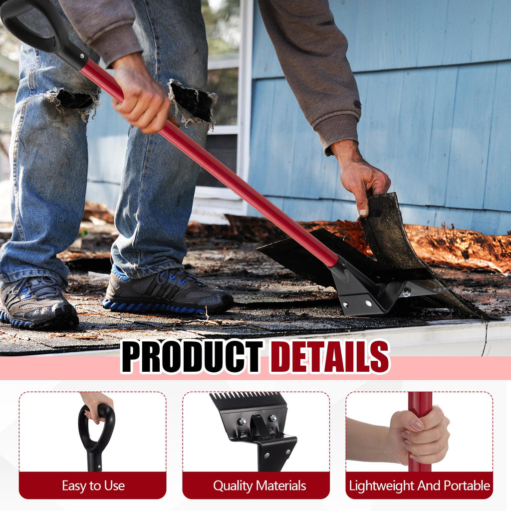 2 Pack Shingle Remover Tool, 46.5 Inch Roofing Shovel