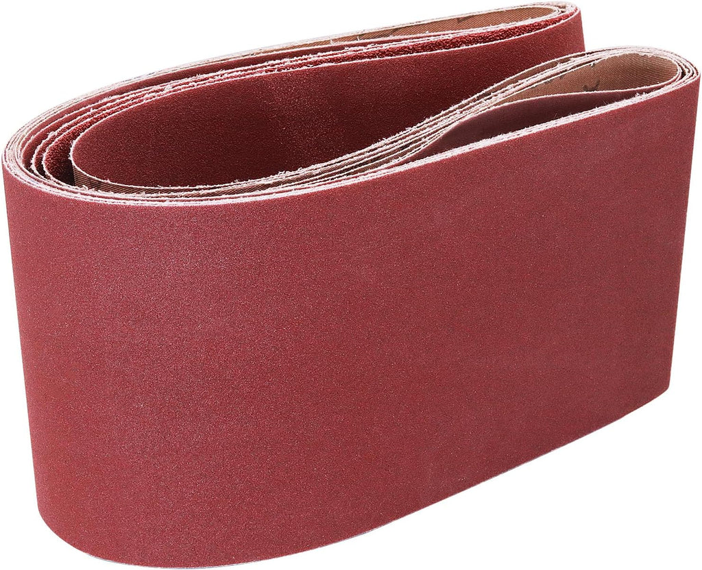 6 x 48-Inch Sanding Belts for Belt Sander 6x48, 40 80 120 240 Grit, 8 Pack