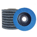 ROZZLOOM Zirconia Flap Discs 4 1/2 for Angle Grinder - 120 Grit Grinding Wheel, Sanding Disc with 7/8" Arbor - 4.5 Inch Flap Disc for Wood/Metal/Stainless Steel Sanding