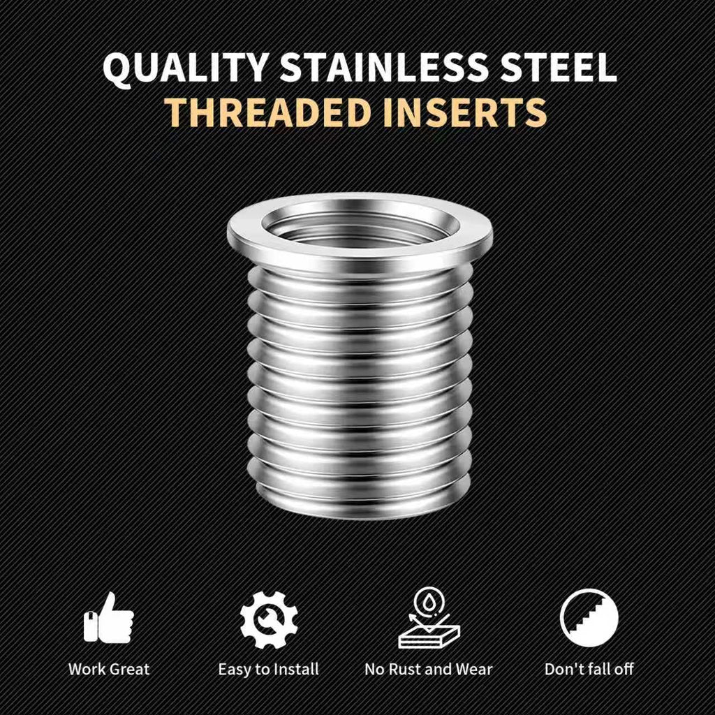 SENNMONN M14x1.5x12.7MM Metric Thread Repair Inserts, 10PCS Solid Inserts