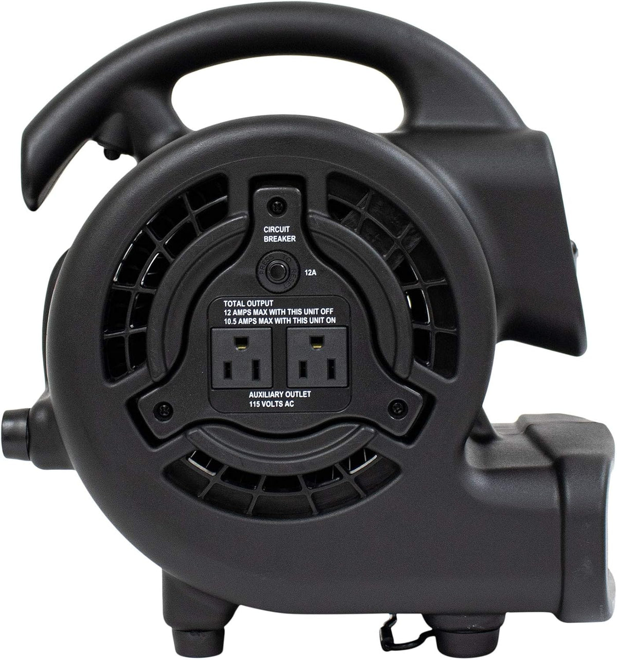 P-80A Mini Mighty 138 W 600 CFM Centrifugal Air Mover, Carpet Dryer, Floor Fan, Blower, Stackable, Daisy Chain, for
