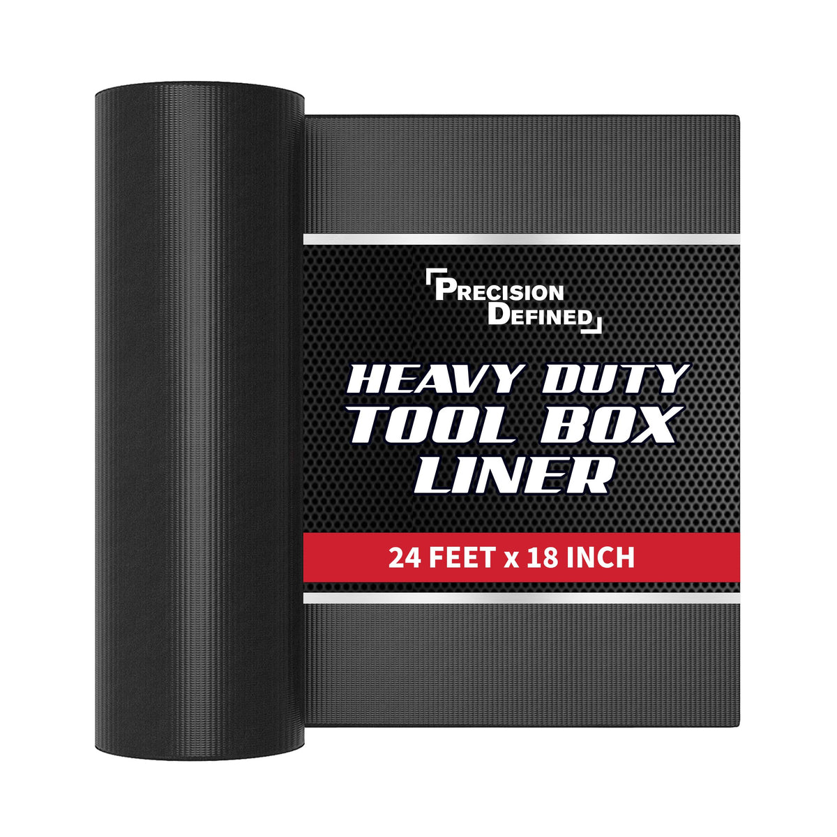 Toolbox Liner Non-Slip Tool Drawer Liner 24ft x 18" Black