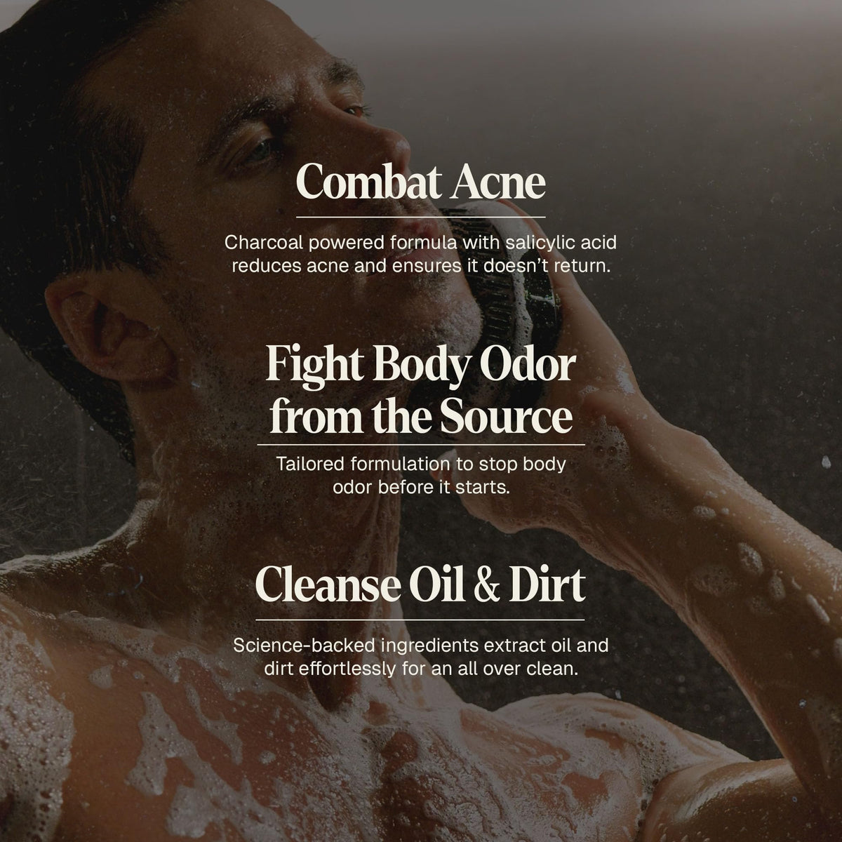 Salicylic Acid Body Wash for Men - Acne Face Wash, 1 Liter